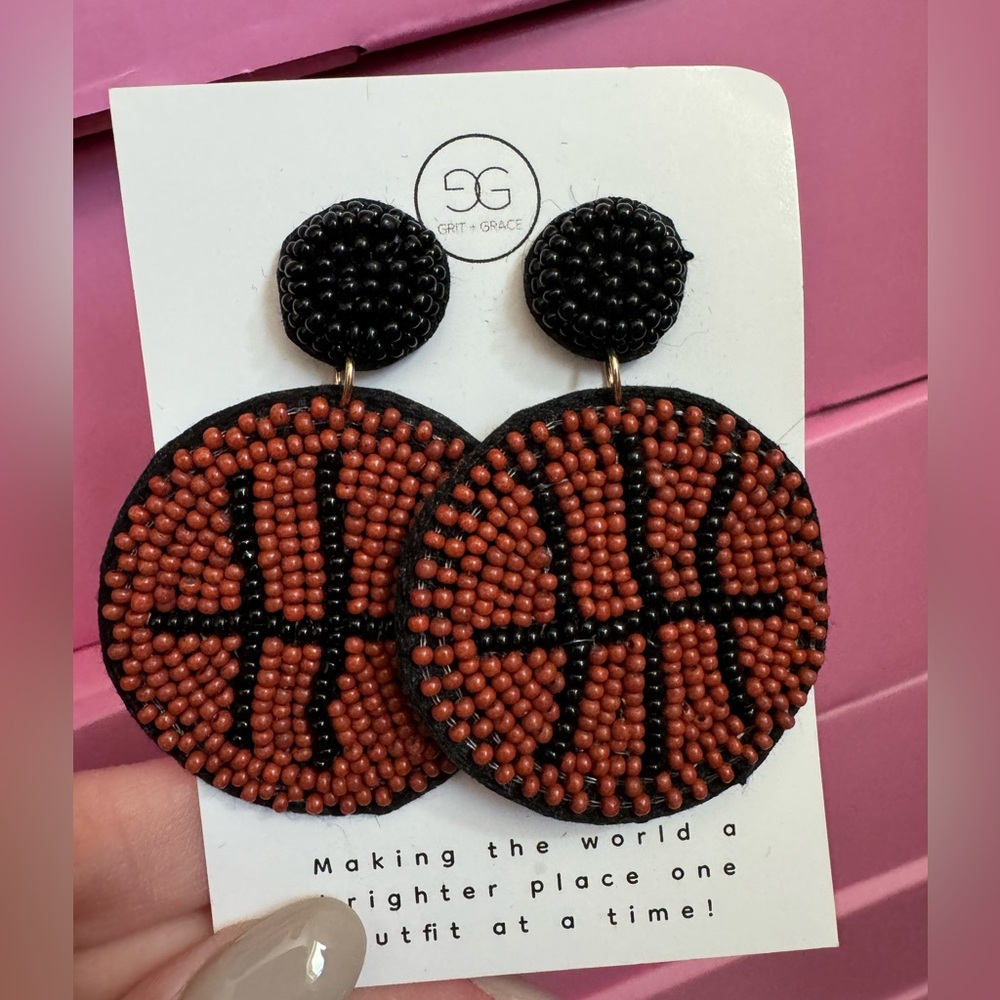 Basketball earrings 🏀